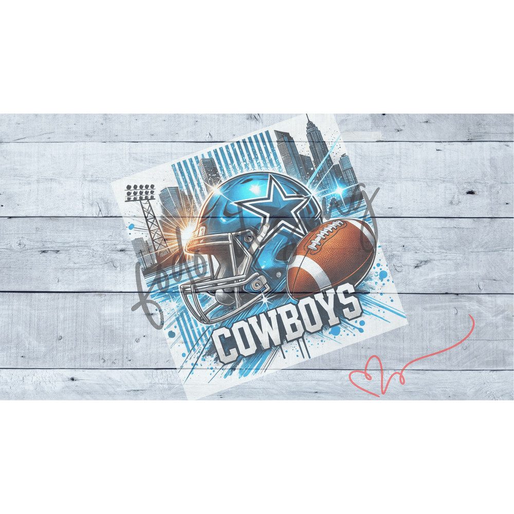 Cowboys 20oz Skinny Tumbler Wrap PNG Sport 20oz Tumbler PNG Mascot Sublimation TumblerPng Digital D 1