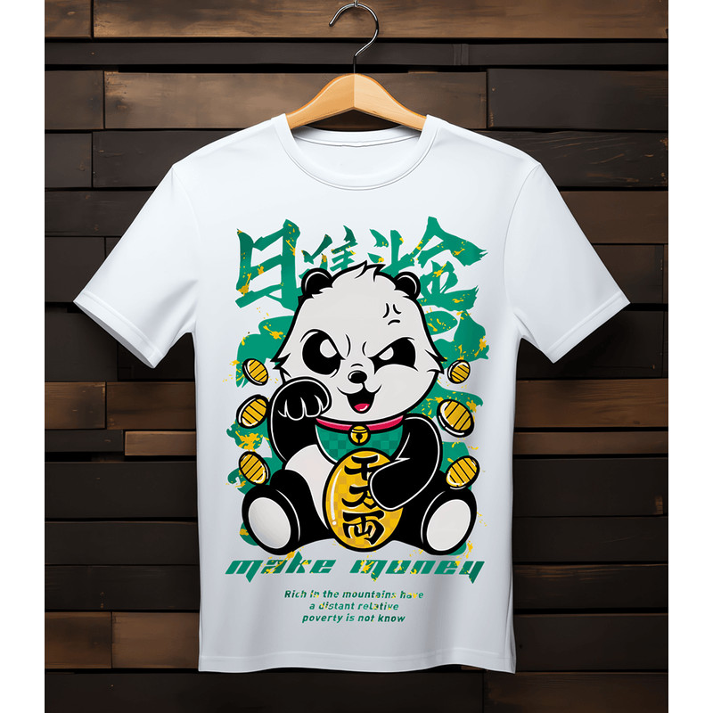 Kung Fu Panda PNG Files Make Money Mens Urban Design Digital Prints TShirt Vector Transfers Printab 1