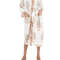 Womens Elegant Hand Block Print Kimono Robe Multifunctional Bathrobe Loungewear Swim CoverUp And Ni 1
