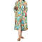 Womens Stylish Printed Kimono Robe Multifunctional Bathrobe Loungewear Swim CoverUp And Night Dress 1