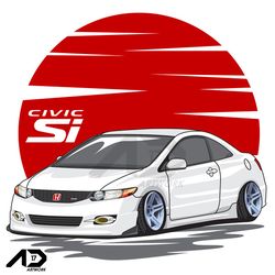 civic si - premium sublimation digital download - unleash your creativity