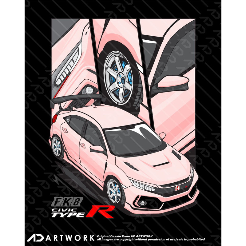 Honda Civic Type R FK8  Sublimation Digital Download  Unleash Your Creativity 0