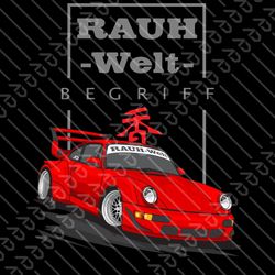 porsche 911 rwb - digital sublimation download - unleash your creativity