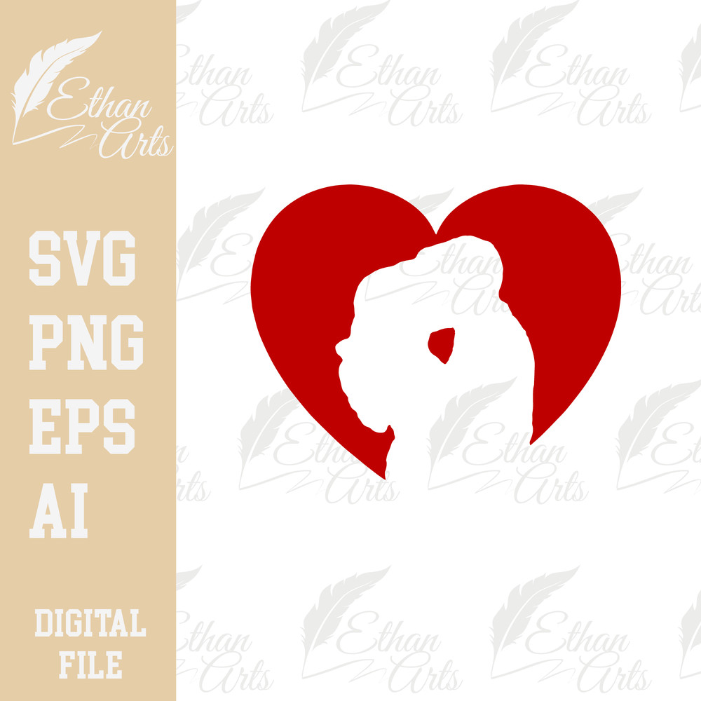 Lovers Cut File Design SVG PNG EPS Digital Download Valentines Day Clip Art Vector Png Digital Fil 2