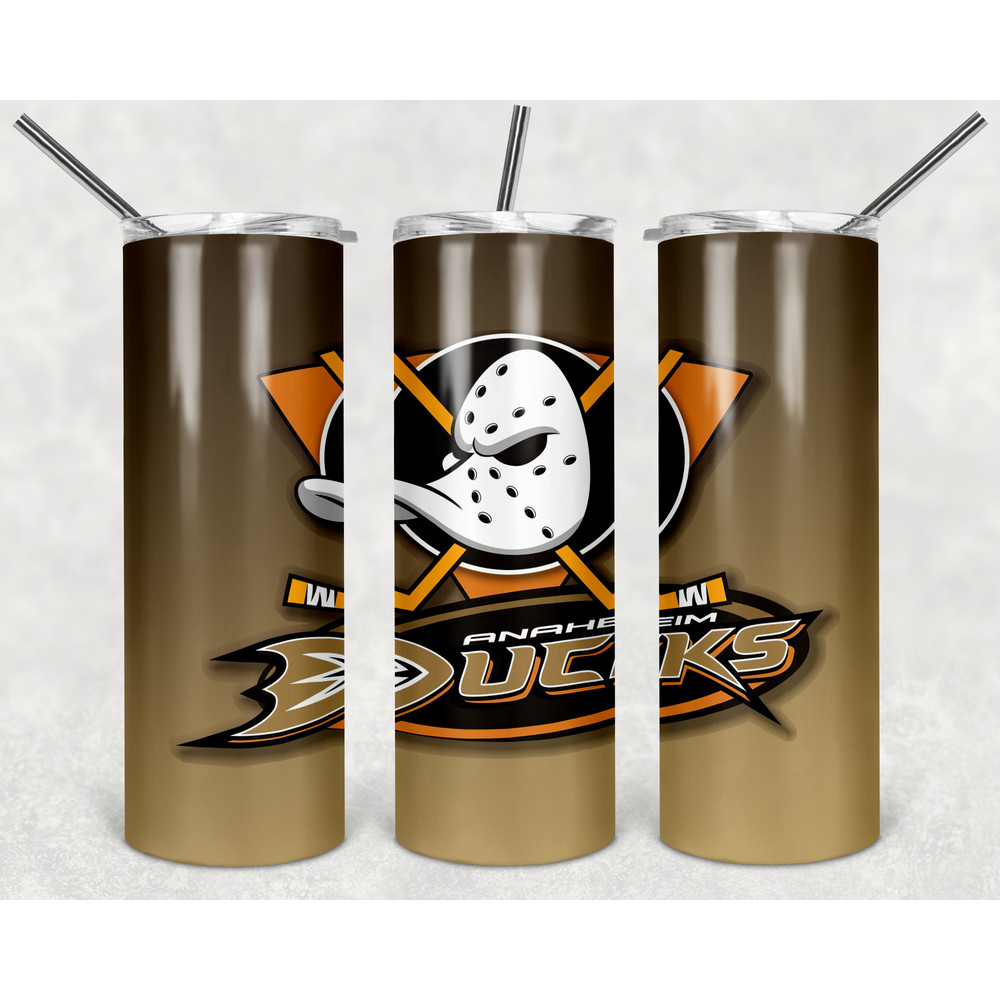 Anaheim Ducks Tumbler Wrap Design - JPEG & PNG - Sublimation Printing Design - NHL - Hockey - 20oz Tumbler Design