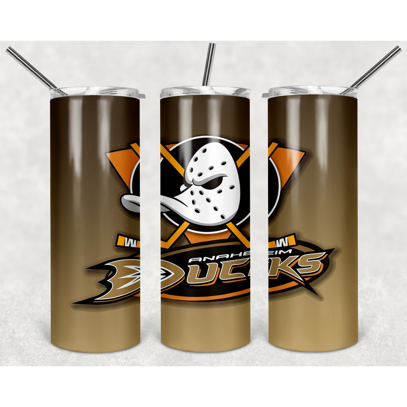 Anaheim Ducks Tumbler Wrap Design - JPEG & PNG - Sublimation Printing Design - NHL - Hockey - 20oz Tumbler Design