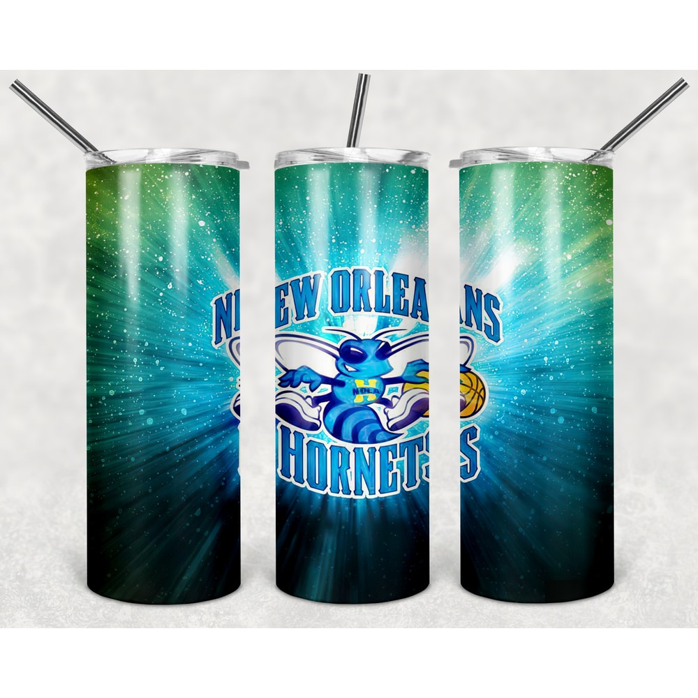 Charlotte Hornets Tumbler Wrap Design - JPEG & PNG - Sublimation Printing - NBA - Basketball - 20oz Skinny Tumbler