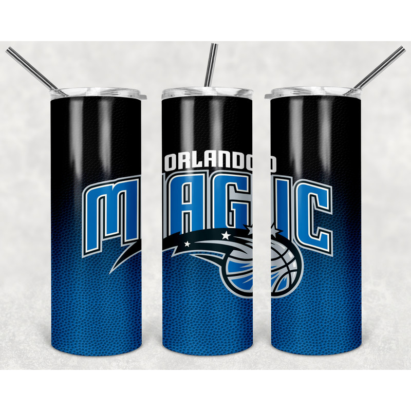 Orlando Magic Tumbler Wrap Design - JPEG & PNG - Sublimation Printing - NBA - Basketball - 20oz Skinny Tumbler