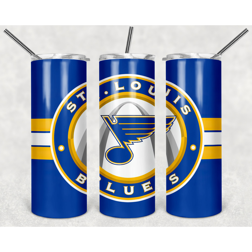 St. Louis Blues Tumbler Wrap Design - JPEG & PNG - Sublimation Printing Design - NHL - Hockey - 20oz Tumbler Design