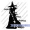 Wicked Elphaba Silhouette  Single Layer SVG PNG JPG Digital Download 0