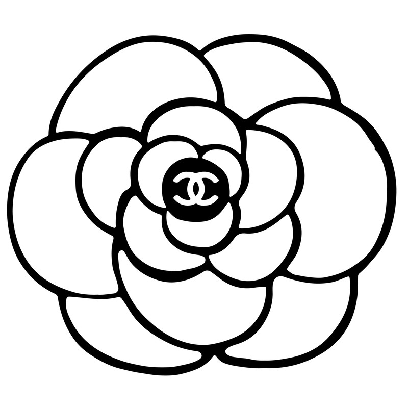 Classic Rose Chanel Svg Chanel Pattern Svg Pattern Luxury Svg Brand Logo Svg Luxury Brand Svg Fashi 0