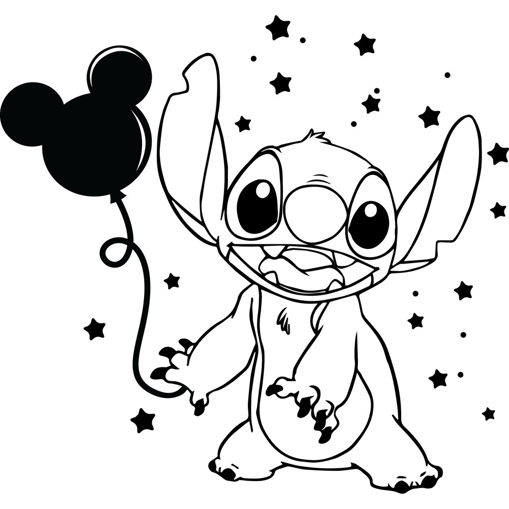 Stitch With Balloon Svg Stitch Svg Lilo And Stitch Svg Disney Svg Mickey Mouse Svg Instant Download 0