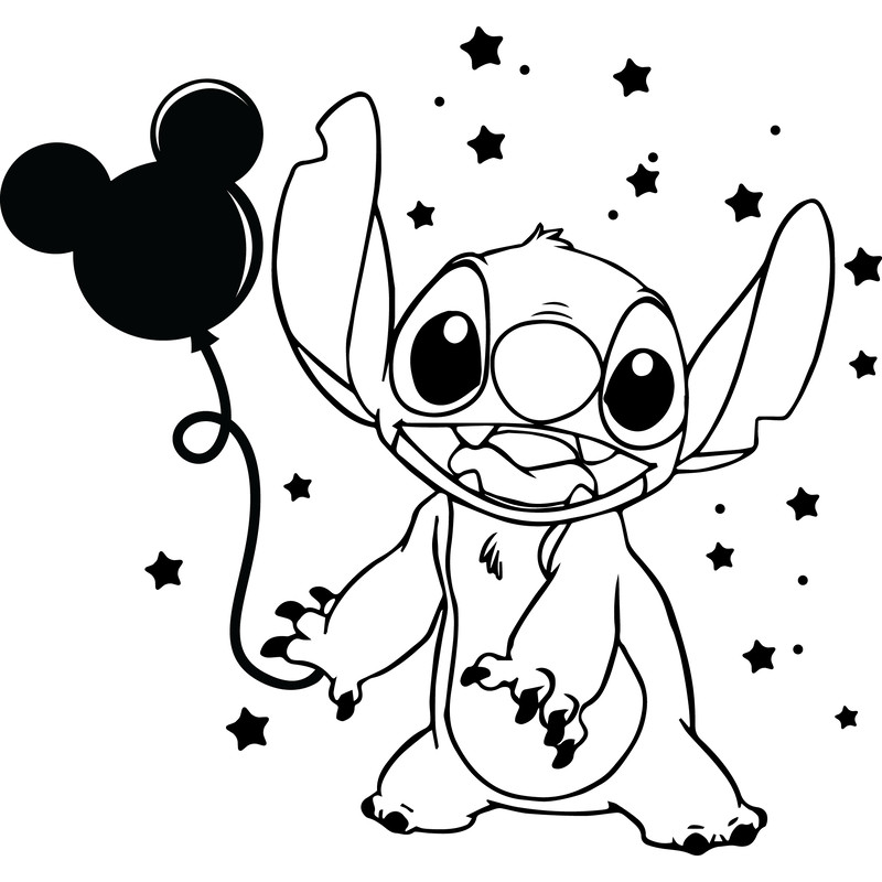 Stitch With Balloon Svg Stitch Svg Lilo And Stitch Svg Disney Svg Mickey Mouse Svg Instant Download 0