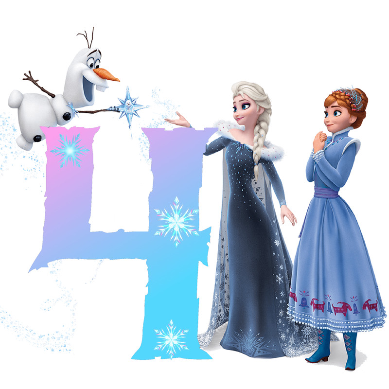 Birthday Number 4 Png Frozen Png Frozen Clipart Disney Frozen Png Princess Png Olaf Png Instant Dow 0