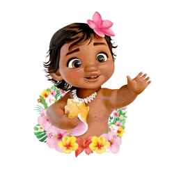 moana png, moana princess disney png, baby moana vector design, moana holding leaf, instant download