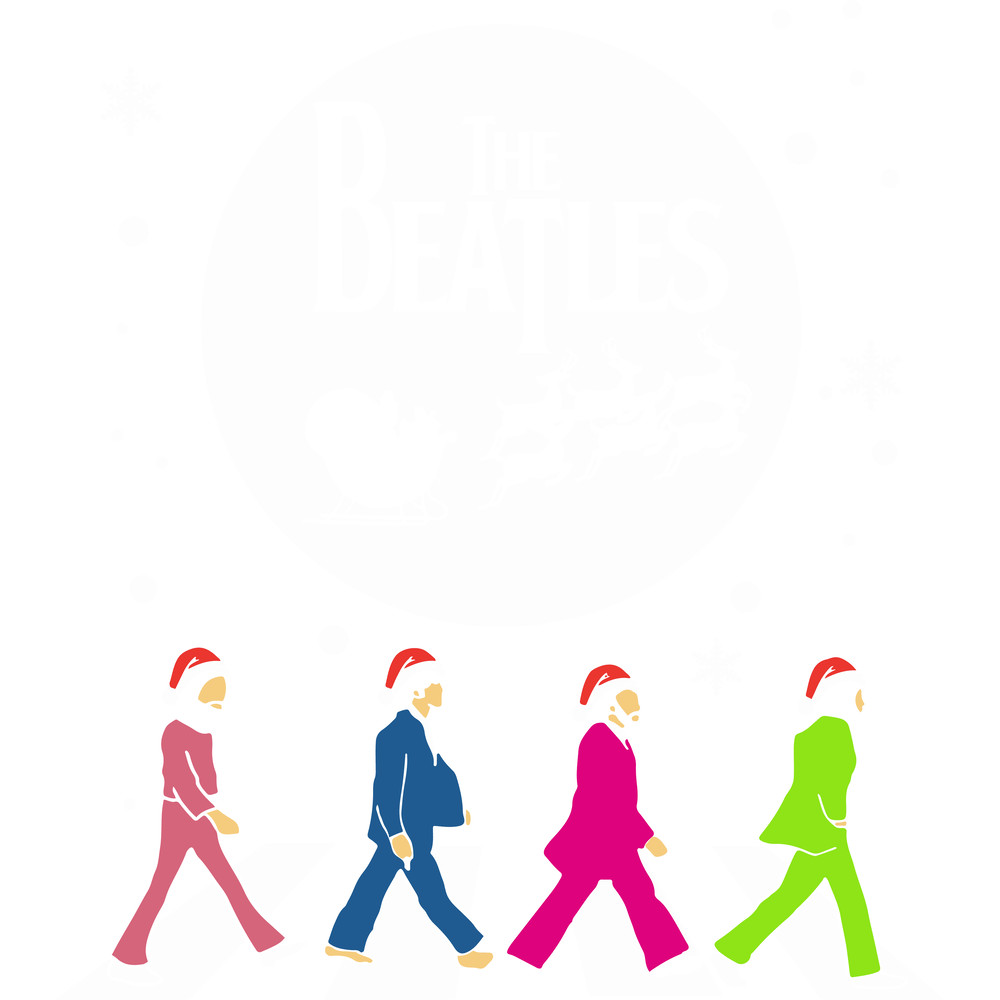 Santa The Beatles Walking Across Abbey Road Christmas Svg Merry Christmas Svg Santa Svg Digital Dow 0