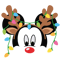 Disney Mickey Christmas Svg Mickey Minnie Svg Christmas Lights Svg Reindeer Antler SVG Digital Down 0