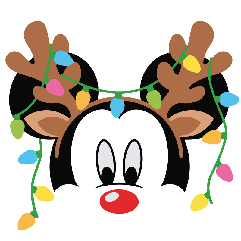 Disney Mickey Christmas Svg Mickey Minnie Svg Christmas Lights Svg Reindeer Antler SVG Digital Down 0