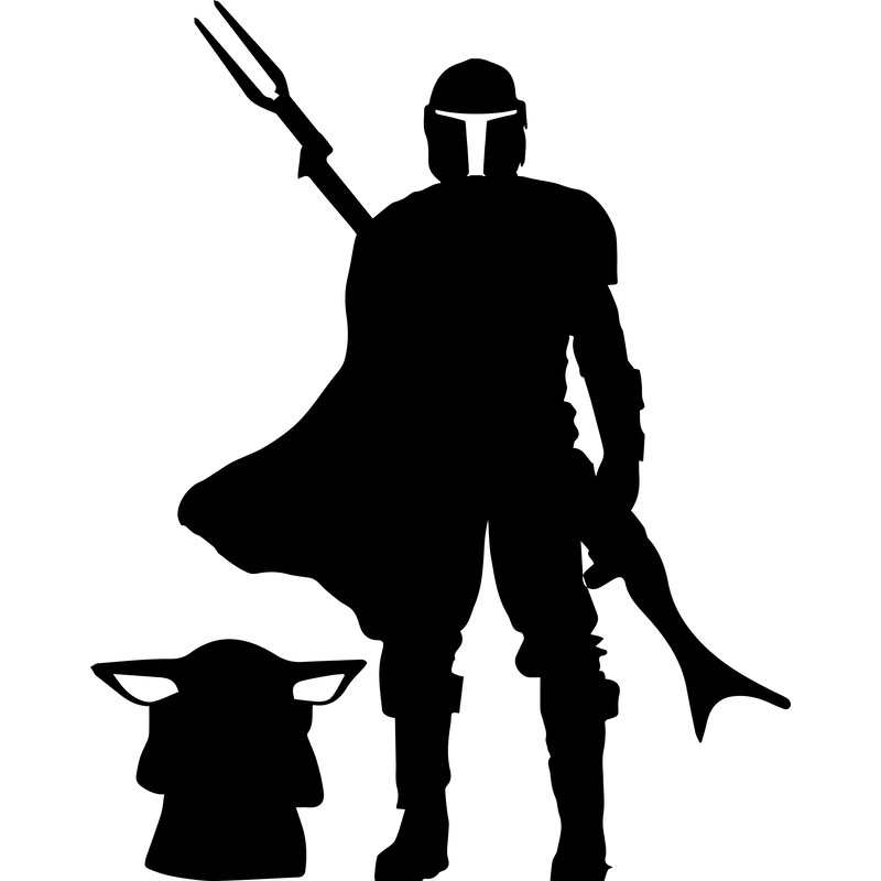 Mandalorian Yoda Svg Star Wars Svg Star Wars Silhouette Star Wars Logo Star Wars Vector Star Wars C 0