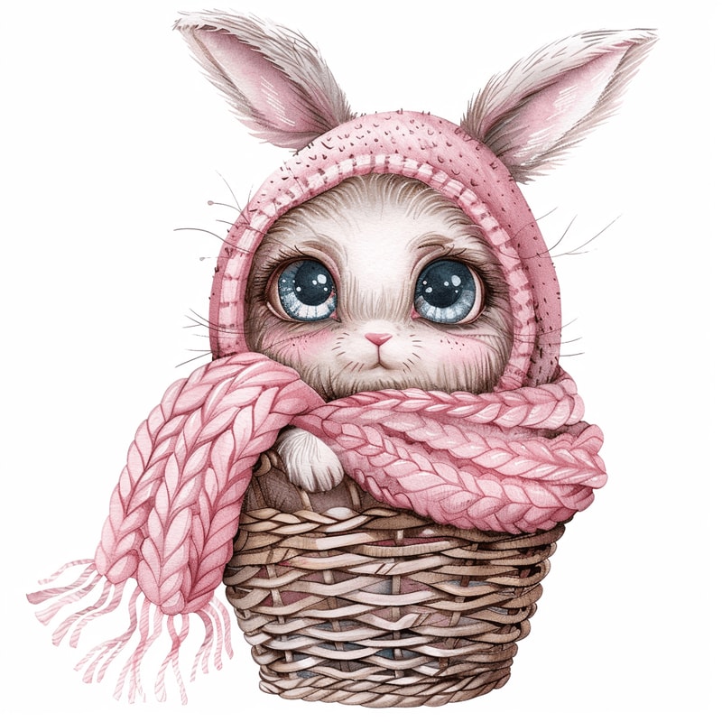 100 Watercolor Easter Rabbit Clipart Png Rabbit Clipart Cute Clipart Bunny 3