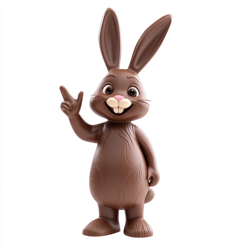 100 Easter Egg Chocolate Bunny Clipart Png Cute Clipart 3d Render Rabbit 4