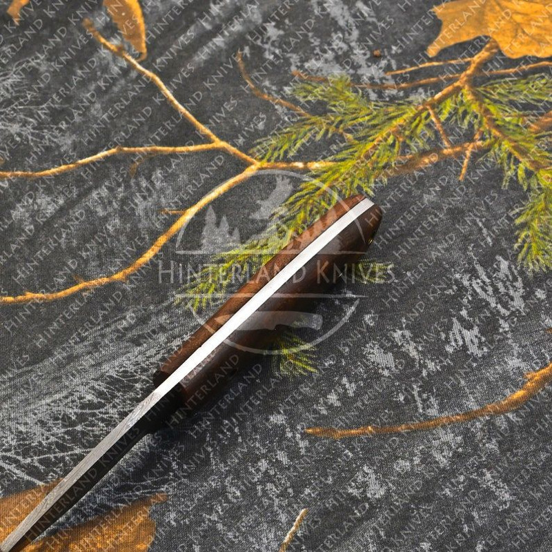 Hand Forged Damascus Steel Bushcraft Knife With Leather Sheath Fixed Blade Skinner Knife 2