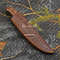 Hand Forged Damascus Steel Bushcraft Knife With Leather Sheath Fixed Blade Skinner Knife 3