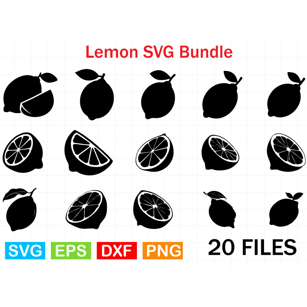 Lemon SVG Bundle 0