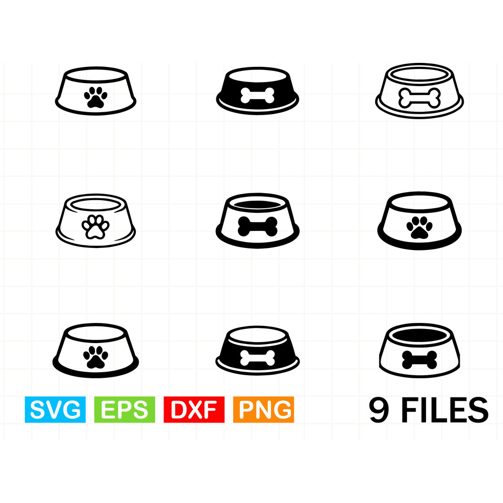 Dog Bowl Svg Bundle 0