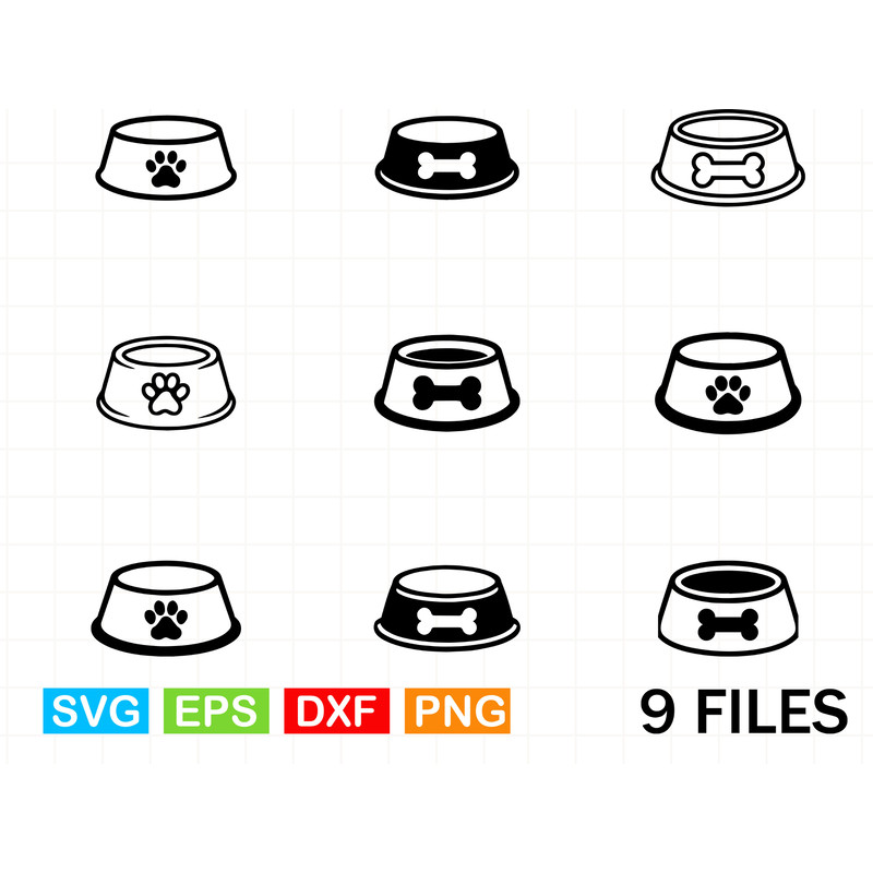 Dog Bowl Svg Bundle 0