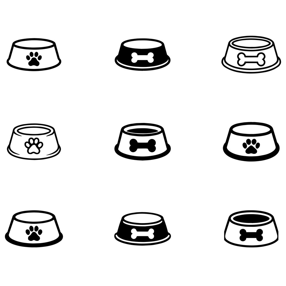 Dog Bowl Svg Bundle 1