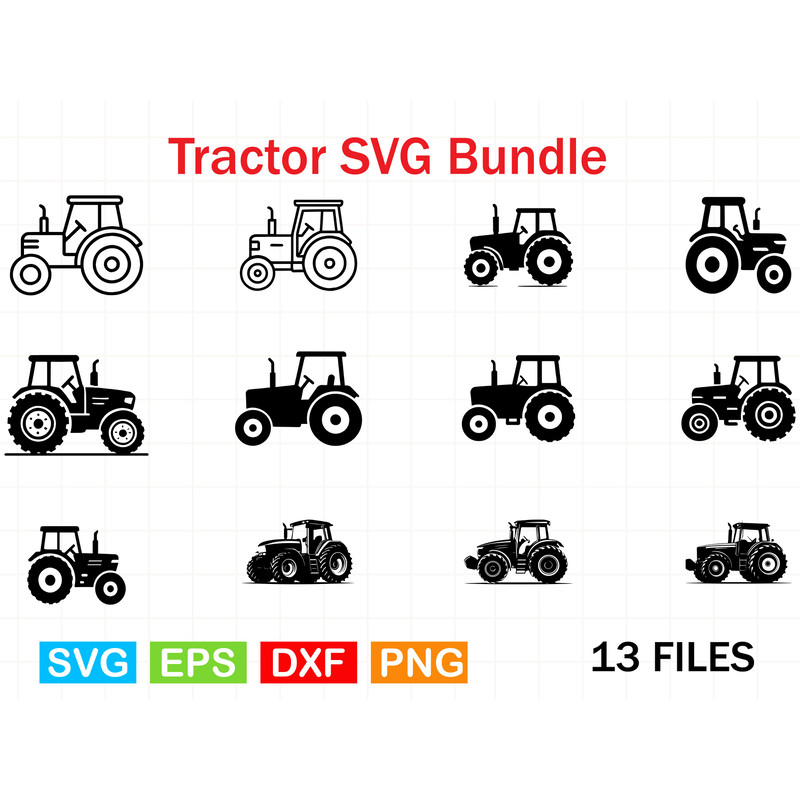 Tractor SVG Bundle 0