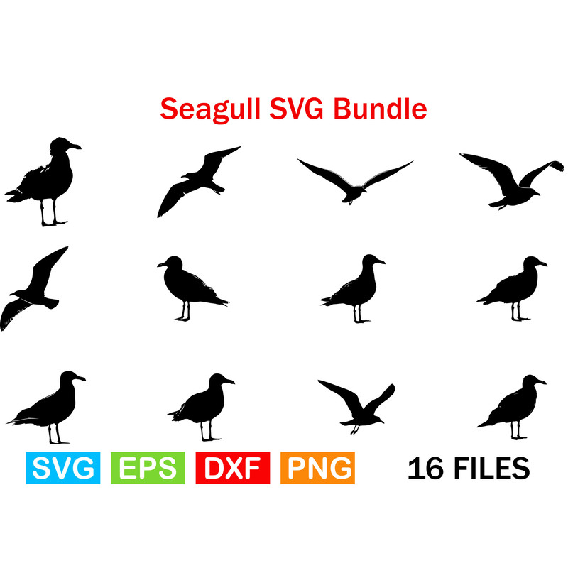 Seagull SVG Bundle 0