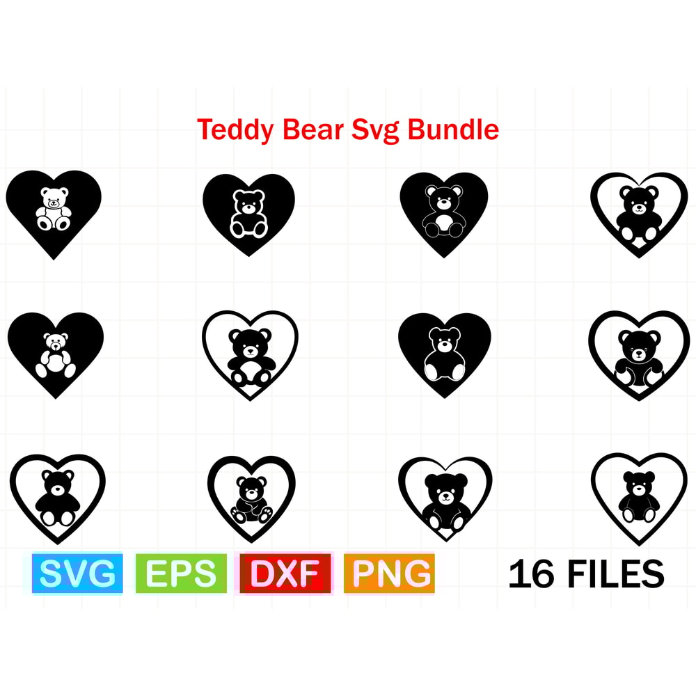 Teddy Bear Svg Bundle 0
