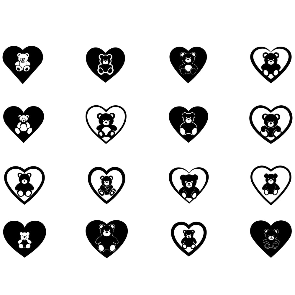 Teddy Bear Svg Bundle 1