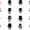 Skull With Top Hat Svg Bundle 2