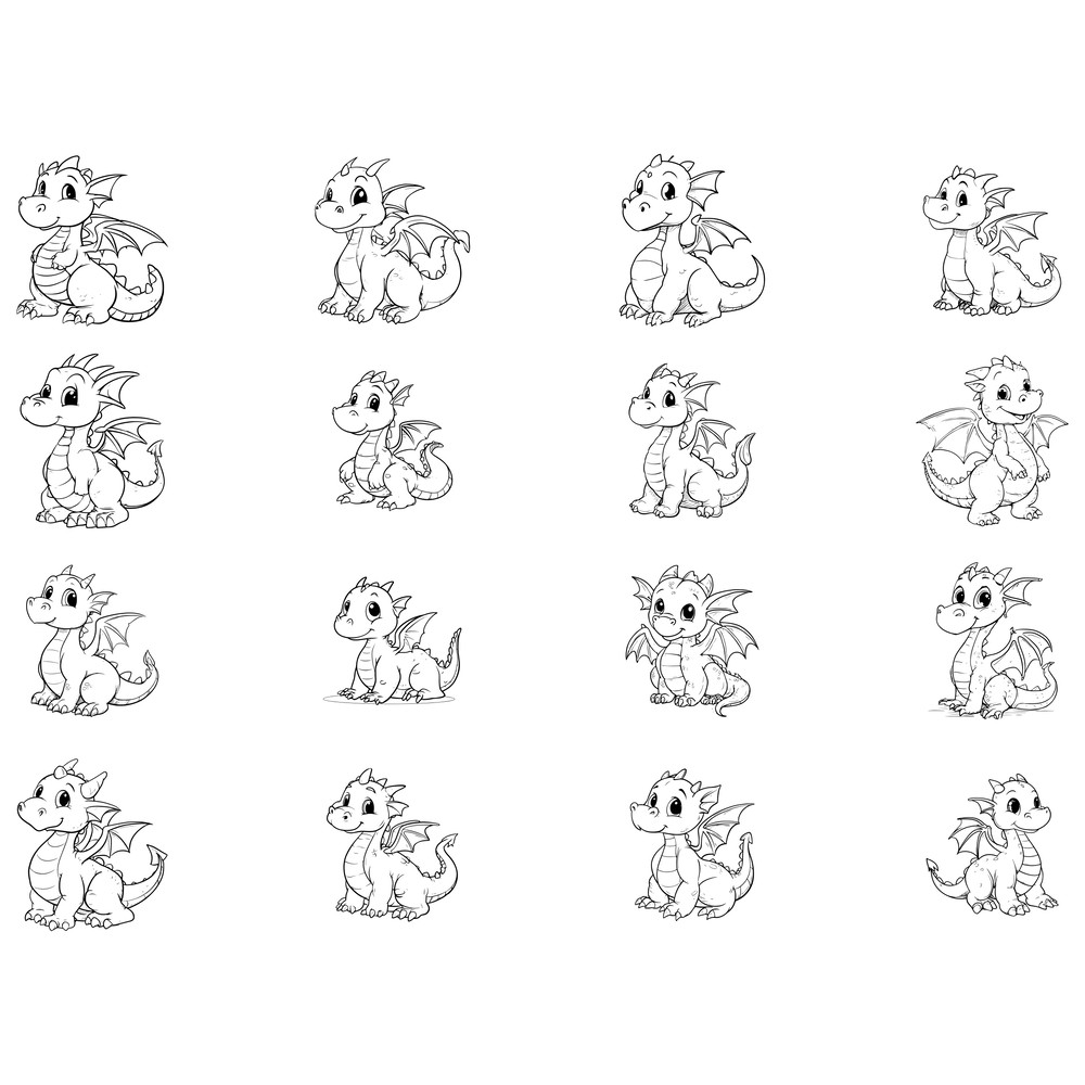 Cute Dragon Baby Svg Bundle 2