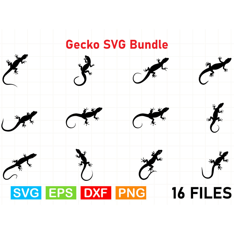 Gecko SVG Bundle 0