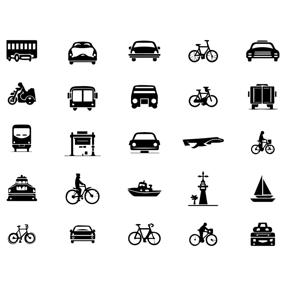 Vehicle Icon Set Bundle 1