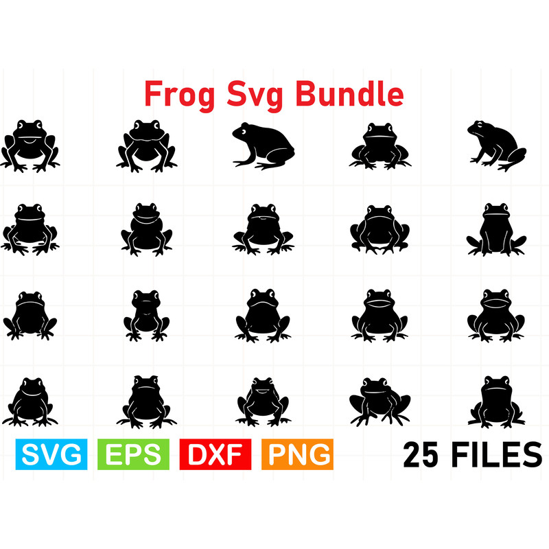 Frog Svg Bundle 0