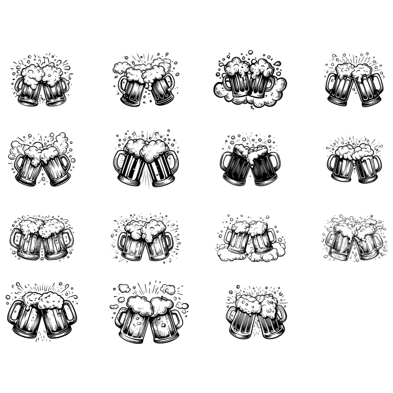 Beer Mugs SVG Bundle 1