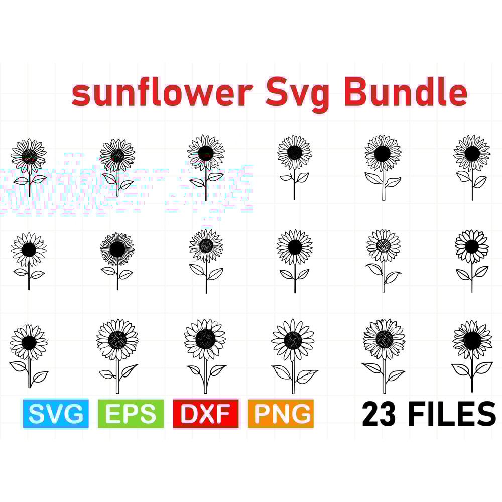 Sunflower SVG Bundle 1