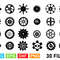 Gears SVG Gear Silhouette Vectors 1