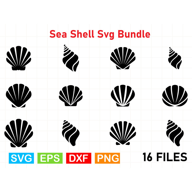 Sea Shell Svg Bundle 0