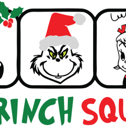grinch squad, tshirt design, matching family, the grinch, max, cindy, christmas svg, christmas logo, digital download