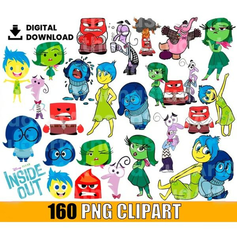 160 Inside Out Clipart Inside Out Png Disney Inside Out Bundle Png Disney Png Digital Download 0