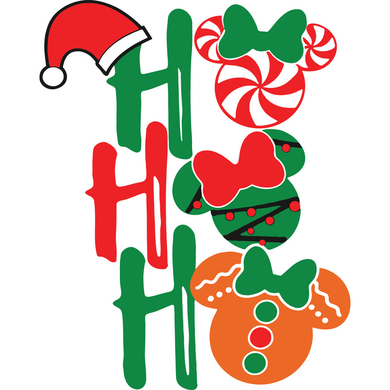 HO HO HO MINNIE Svg Disney Svg Disney Christmas Christmas Christmas Svg Christmas Svg Files 0