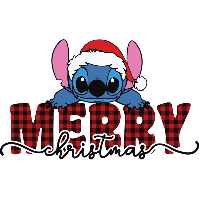 Stitch Disney Merry Christmas Christmas Svg Cricut File 0