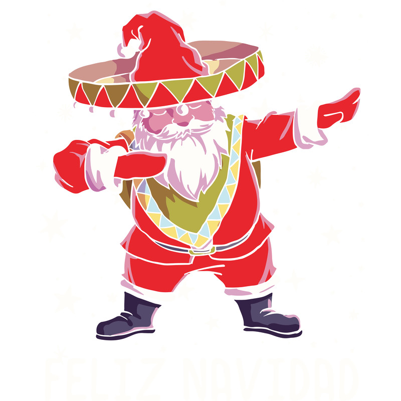 Christmas Sombrero Poncho Mexican Dabbing Santa Design Santa Claus Santa Png Dabbing Png Christmas 0