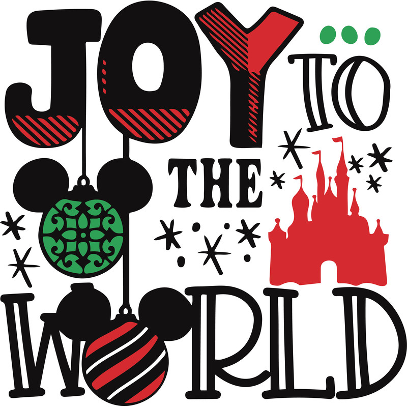 Disney Christmas Svg Disney Christmas PNG Joy To The World Svg Christmas Png Christmas Png Christma 0